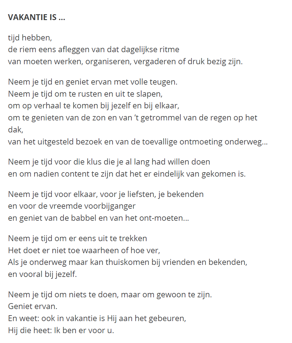 Vakantie 2026