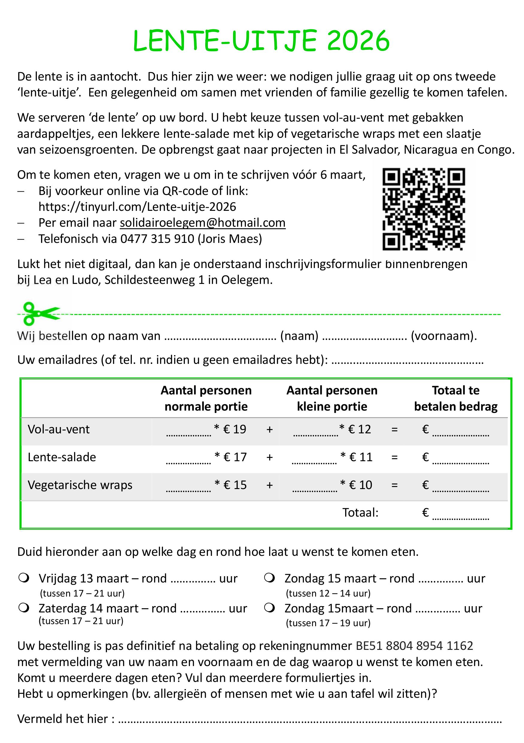 Lente-uitje Oelegem 2026