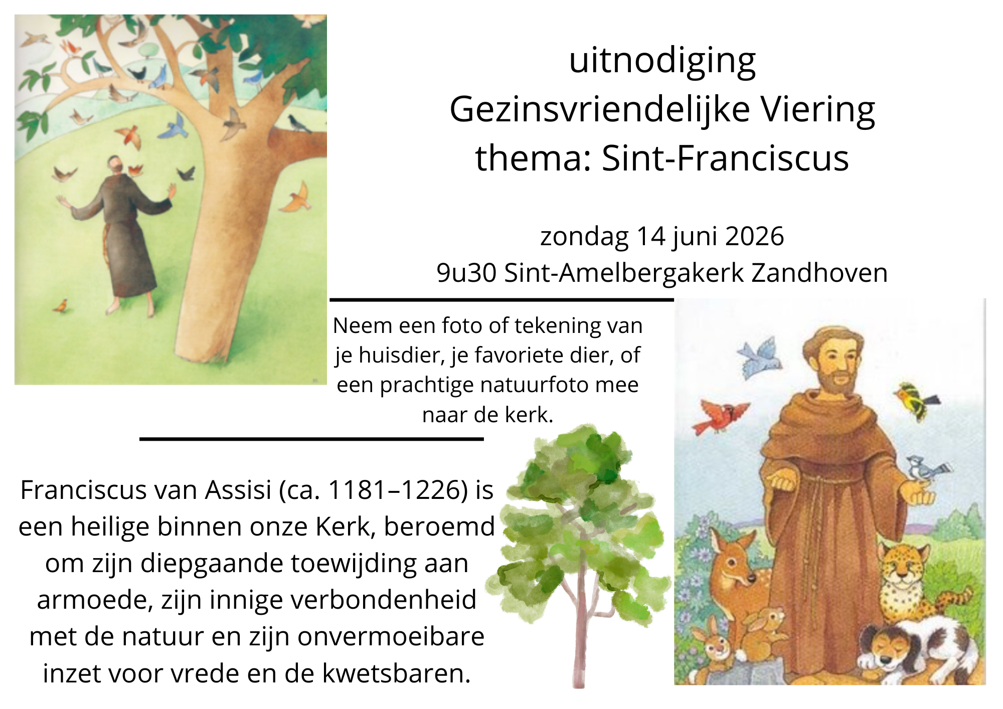 Gezinsvriendelijke viering 14 6 2026